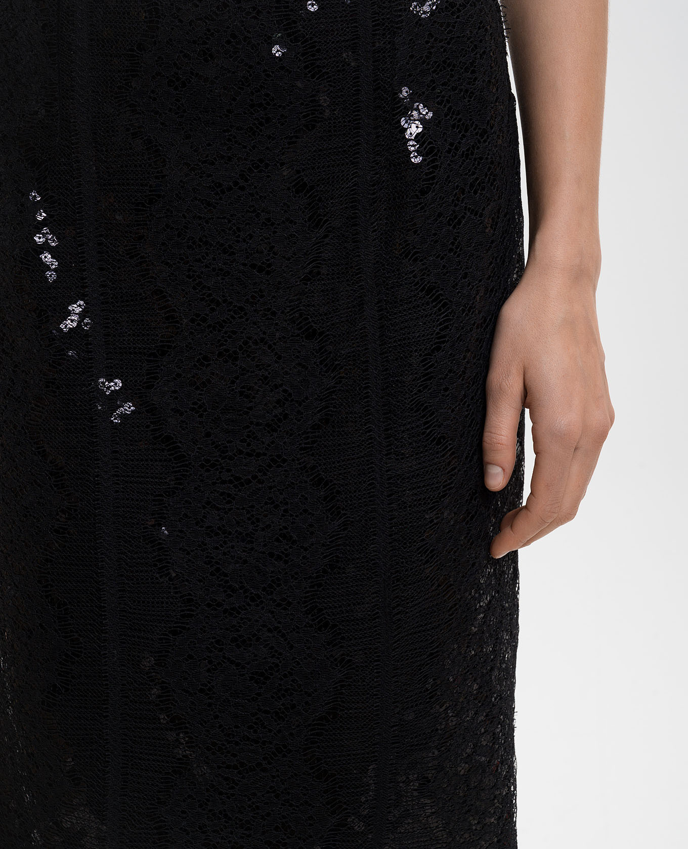 Deoda black skirt with lace and sequins 16Arlington 5