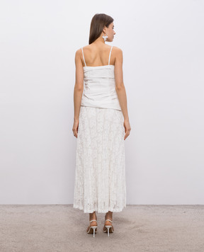 Simkhai Annalise white dress with pleats 2261252PK