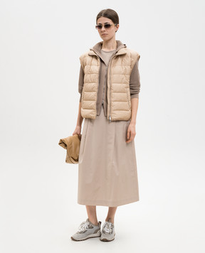 Peserico Beige down vest A0346006957