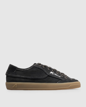 AUTRY WINDSCAPE dark grey suede sneakers SCLMKQ06
