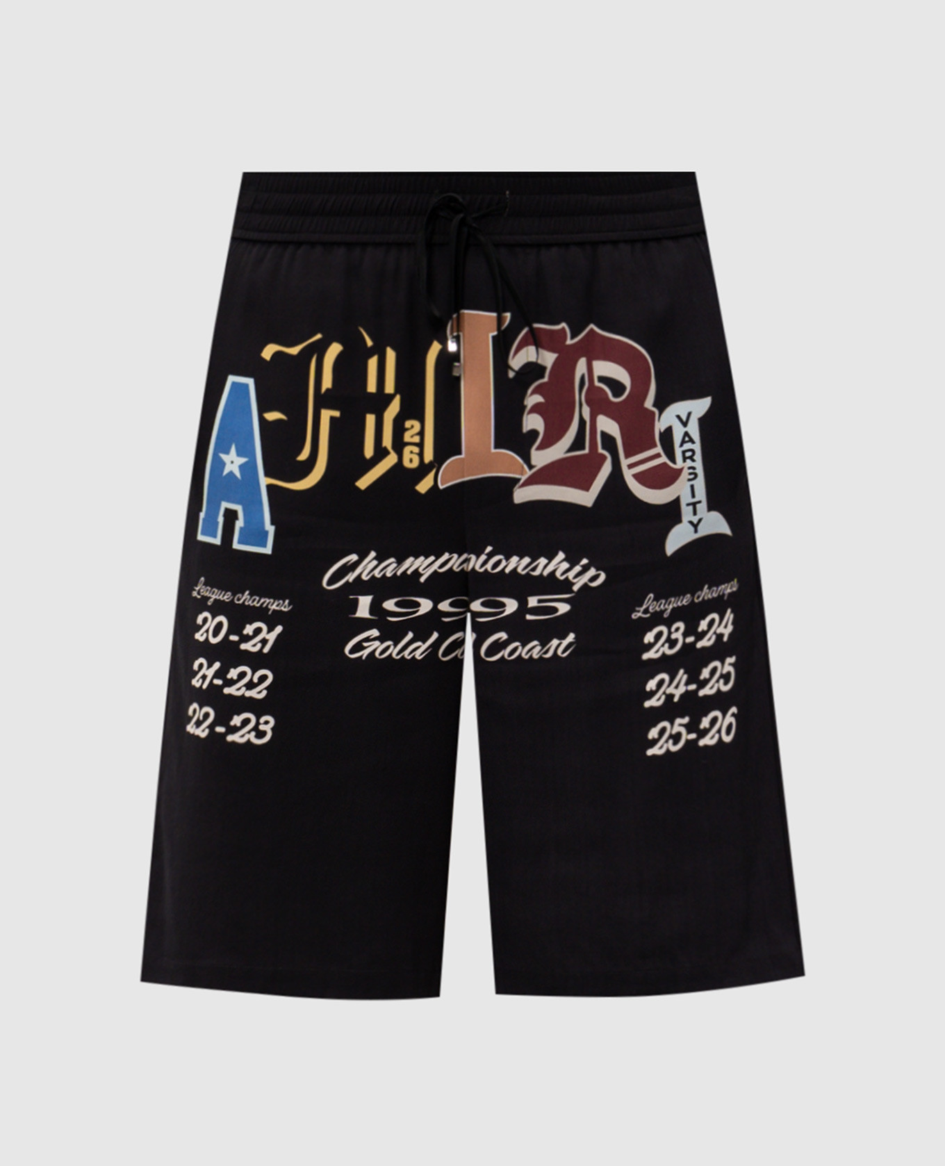 

Black Varsity Shorts with Print AMIRI