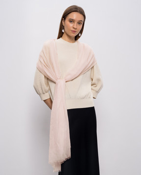 Agnona Pink cashmere stole AS0301H7001