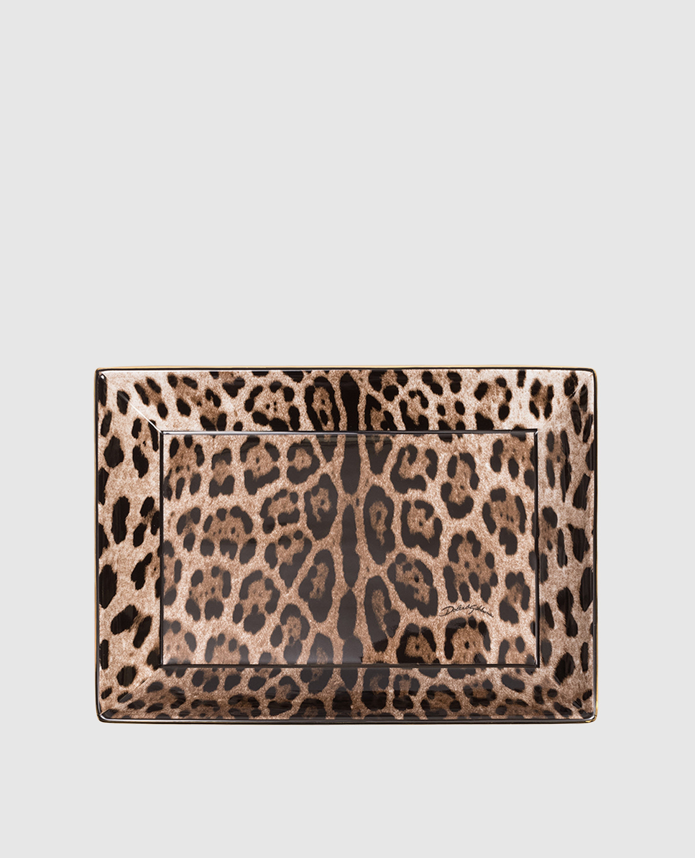 

Leopard print porcelain dish Dolce&Gabbana, Brown