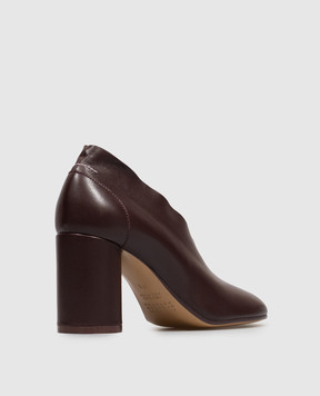 Maison Margiela MM6 Burgundy leather shoes S59WL0107P7557