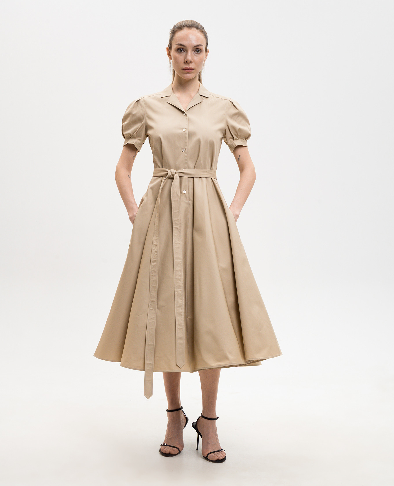 

Beige dress with logo embroidery Alexander McQueen