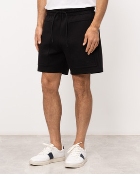 Mackage Elwood black shorts with textured logo ELWOODR