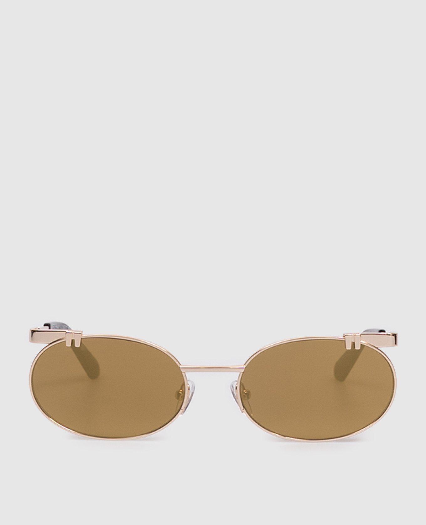 

Gold-tone sunglasses with OFF logo and mirror effect Off-White, Golden
