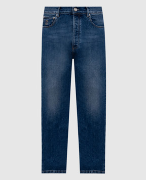 Brunello Cucinelli Blue jeans with logo M283PO1090
