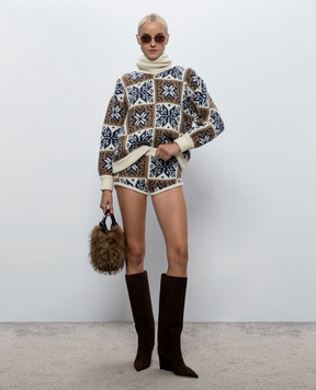 Magda Butrym Jacquard wool and cashmere shorts KNITWEAR15SHORTS389926