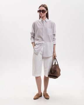 The Row Faldra shorts in ivory 11014W4507