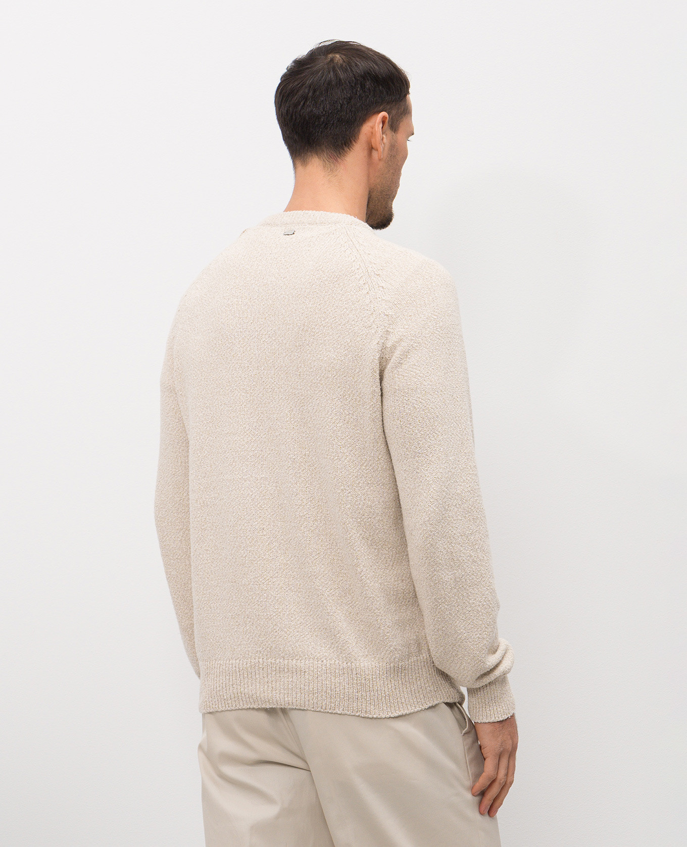 Beige sweater with silk and linen Agnona 4