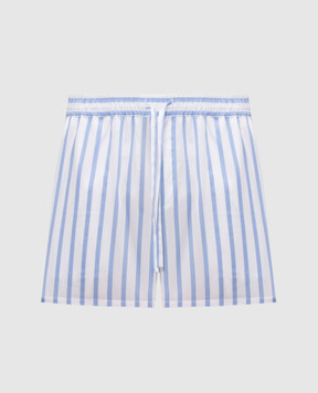 Dolce&Gabbana White striped shorts GP1N7TFR52W