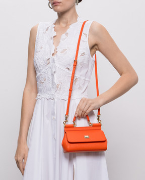 Dolce&Gabbana Orange Sicily leather mini bag BB7116B1001
