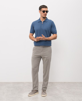 Kiton Blue polo UMKX33Z