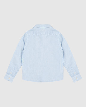 MC2 SAINT BARTH Children's blue Agnes linen shirt AGN000100555L