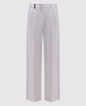 Peserico Gray wool pants A0468303472