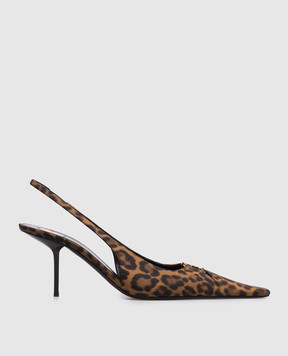 Saint Laurent BABYLONE BRETEUIL leopard print slingbacks A001KIAAC9R