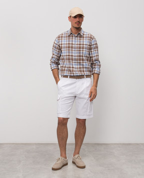 Cashmere&Whiskey White cargo shorts 0276009345