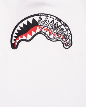 Sprayground Children's white Sketch Shark T-shirt SPY1413WHT