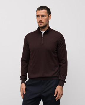 Stefano Ricci Brown cashmere and silk jumper K606003LZ1F25303