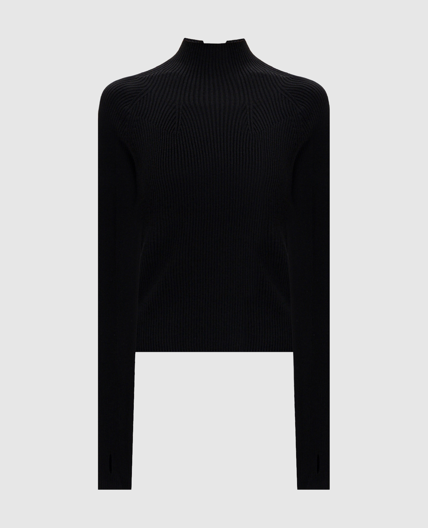 Black ribbed golf