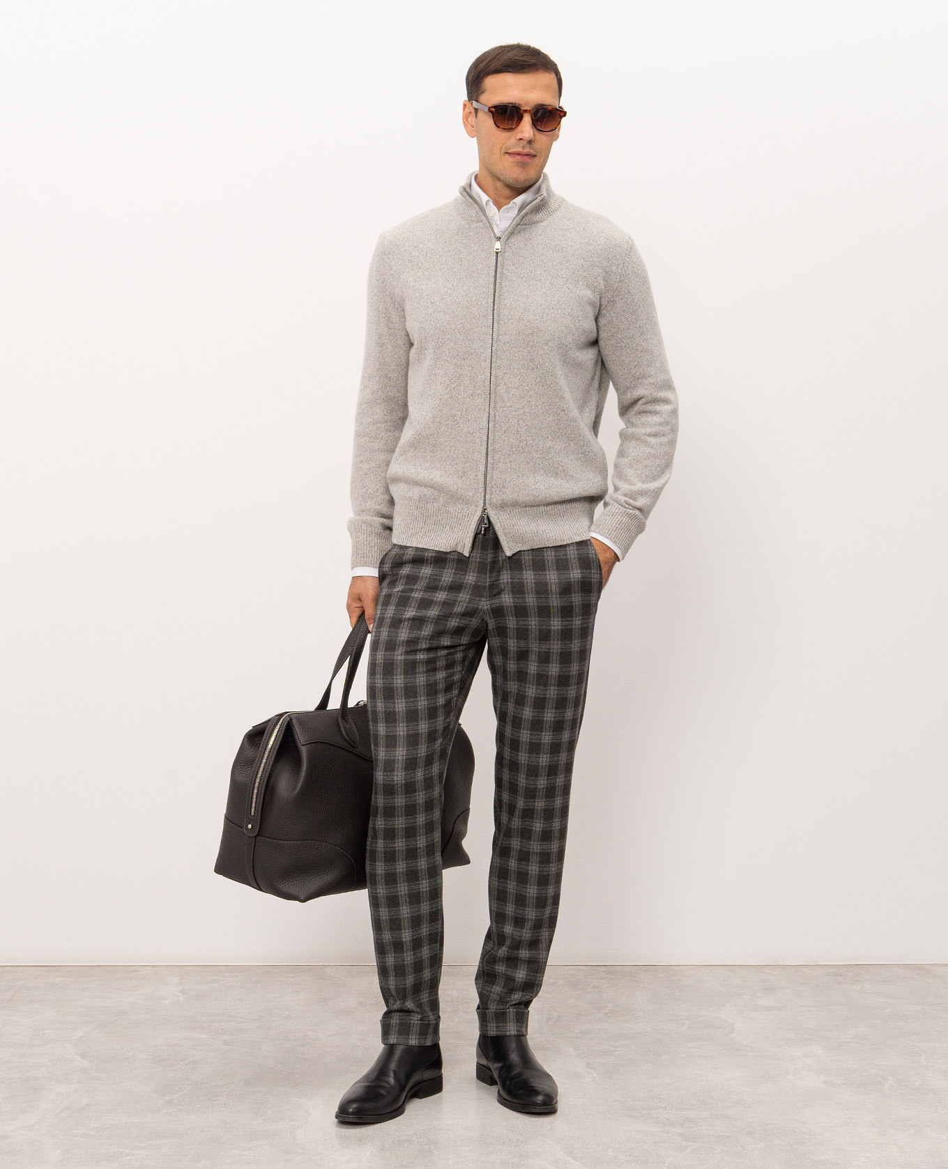 Gray cardigan Cashmere&Whiskey 2