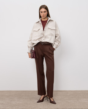 Brunello Cucinelli Ivory wool jacket MP565B3N06
