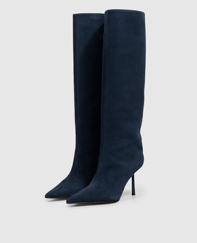 Le Silla Blue suede boots BELLA 4236C080BMPPVEP