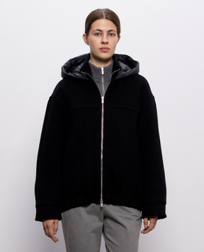 Peserico Black jacket with wool and cashmere A21085C3197