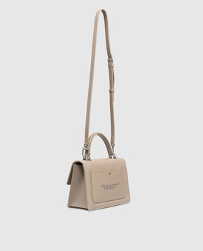 Off-White Beige leather bag Jitney 1.4 OWNP062S26LEA001