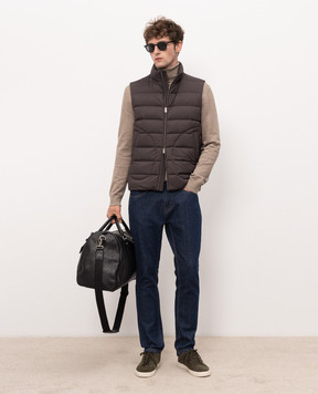 Herno Dark brown down vest PI0018ULE12456Z