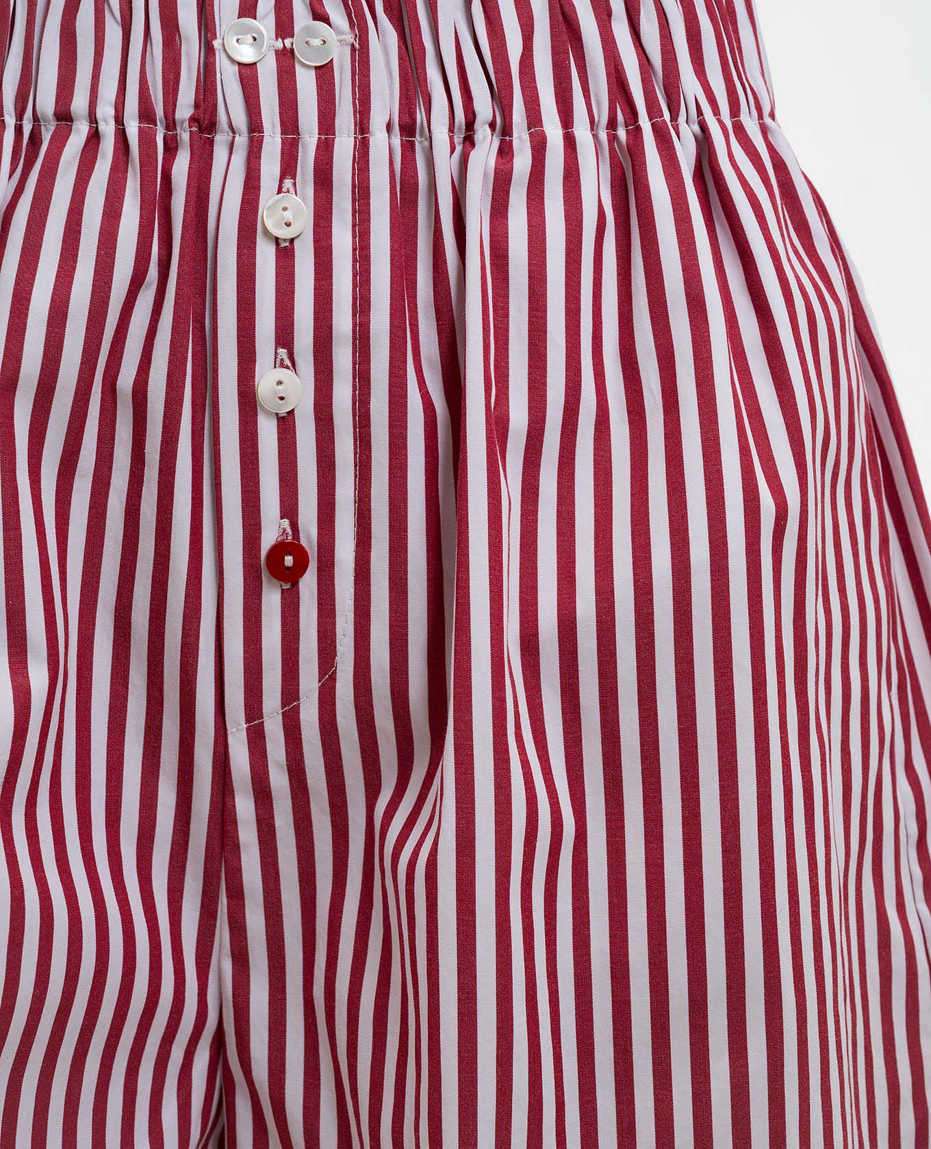 Burgundy striped shorts Solotre 5