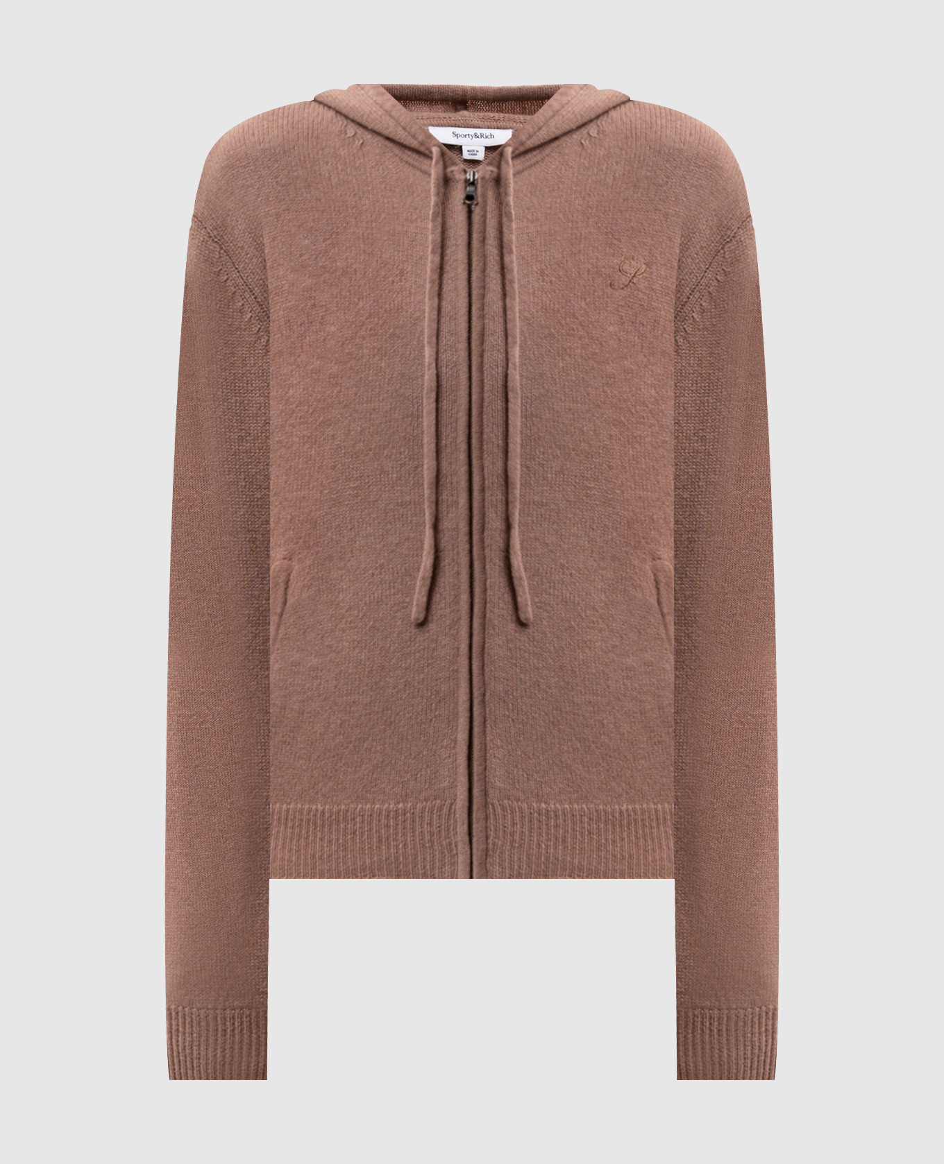 Beige cashmere and wool sports jacket