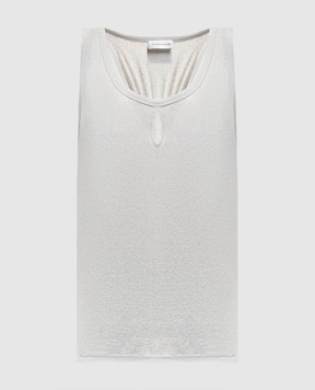 Victoria Beckham Gray top with linen 1226JTP007237A