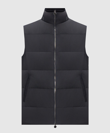 Blue down vest