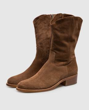 AGL Brown suede Georgia boots GEORGIATEX