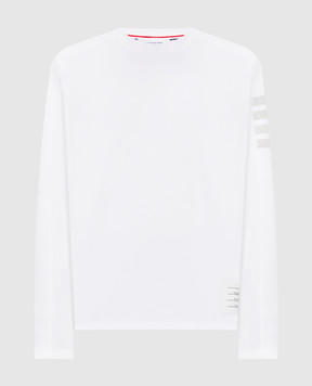 Thom Browne White jumper with branded stripes MJS245A07323