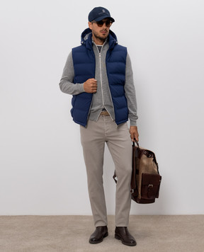 Brunello Cucinelli Blue down vest MV4061605