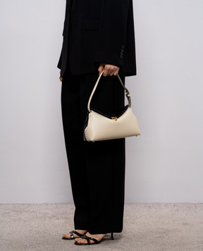Toteme White leather T-lock bag 261WAL944LE0030