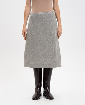 Jil Sander Gray skirt with wool on the smell J02MA0310J14804