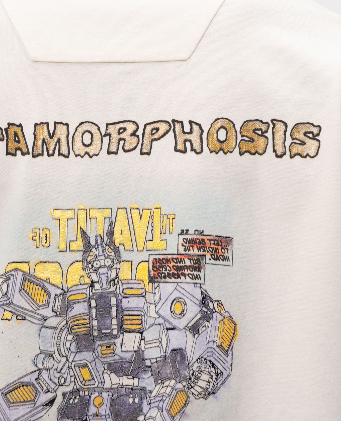 Beige T-shirt with branded print Juun.j 5
