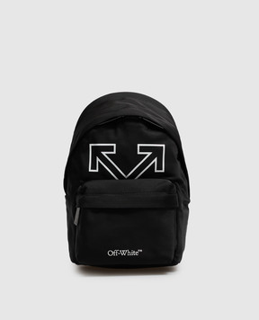 Off-White Black sling bag with logo print OWMNQ12F26FB01