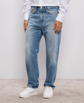 Versace Blue jeans with a worn effect 10205761A16386