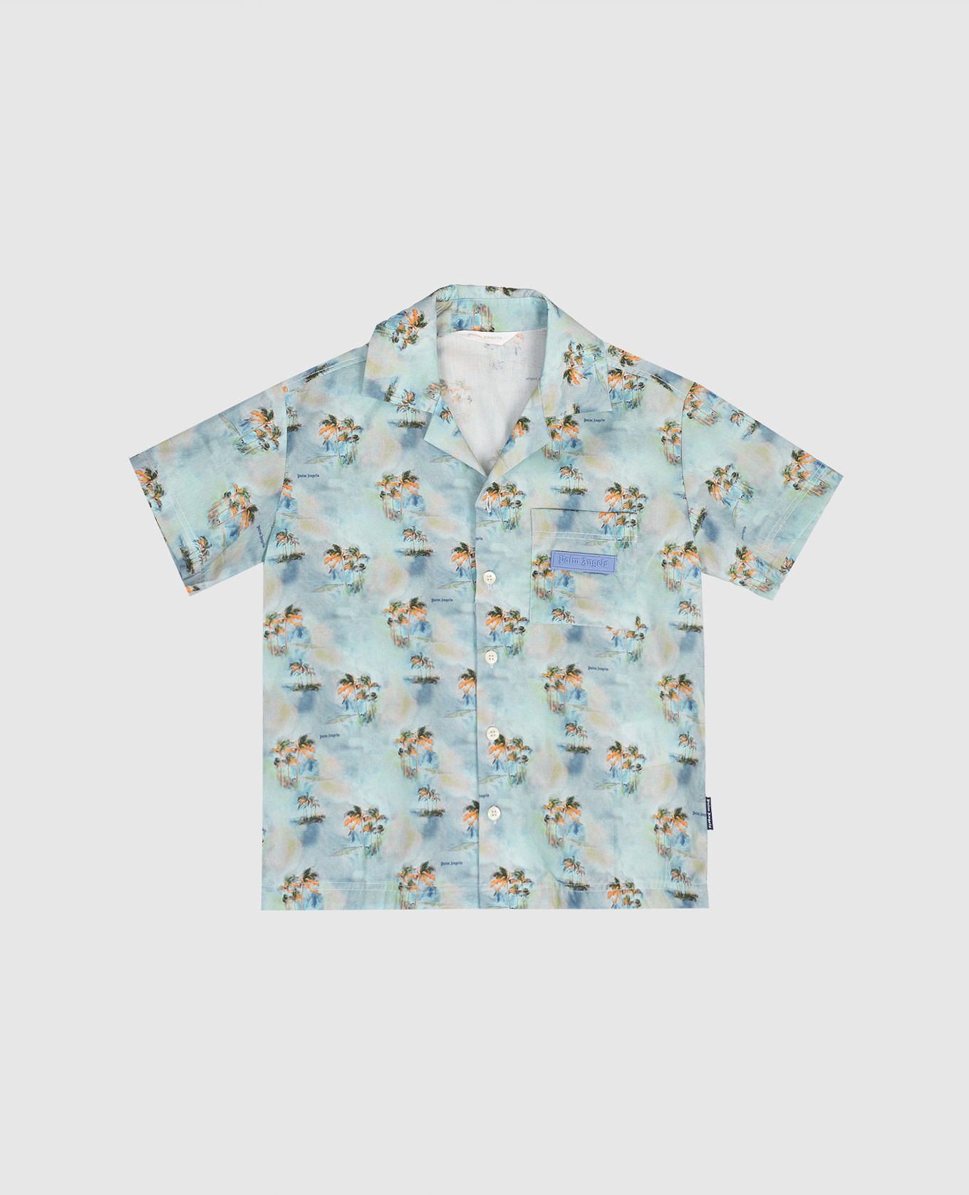 

Children's blue printed shirt Palm Angels, Light blue
