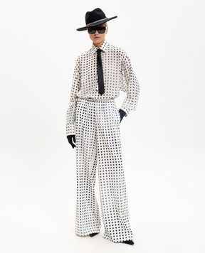 Ermanno Scervino Polka dot silk blouse D482K751XSQ