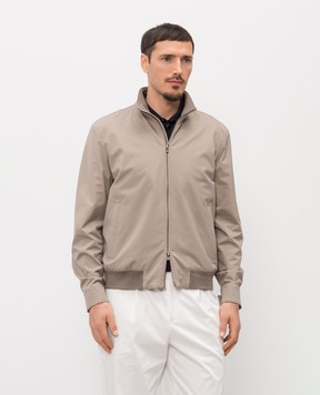 Agnona Grey jacket with logo TH11U3XU6020