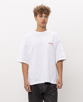Axel Arigato White Curb T-shirt with embroidered logo A4202002