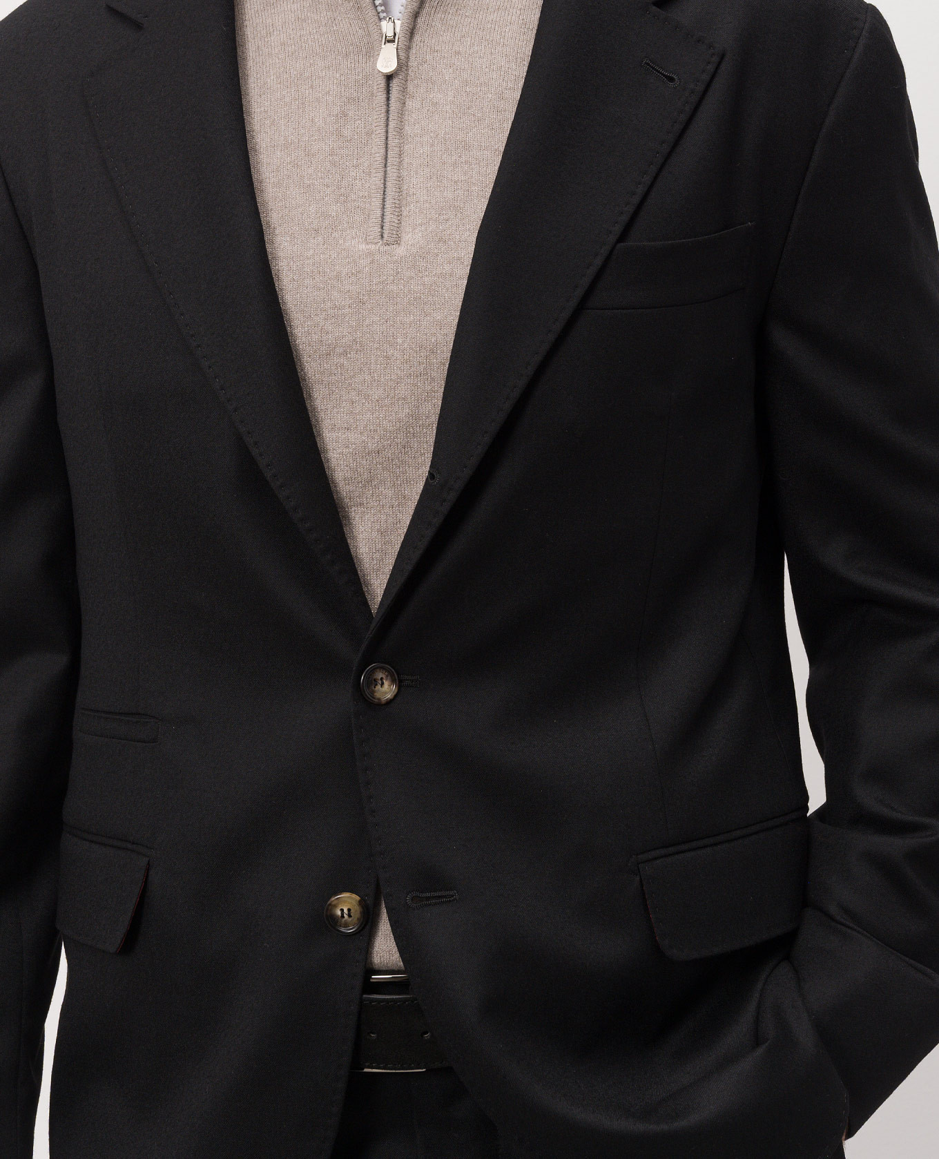 Black wool suit Brunello Cucinelli 5