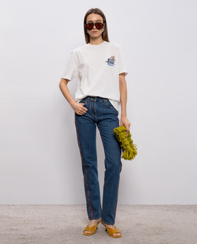 Etro Blue jeans with logo patch WRNB0019AD336