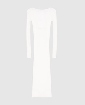 Maison Margiela MM6 Children's white maxi dress with emblem M60935MM07X
